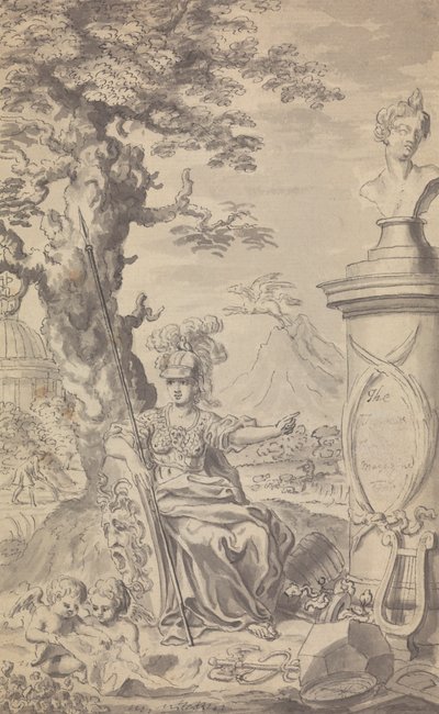 Magazine Town and Country - Frontispice pour 1769 (1er numéro donc pas de numéro de volume) - Isaac Taylor