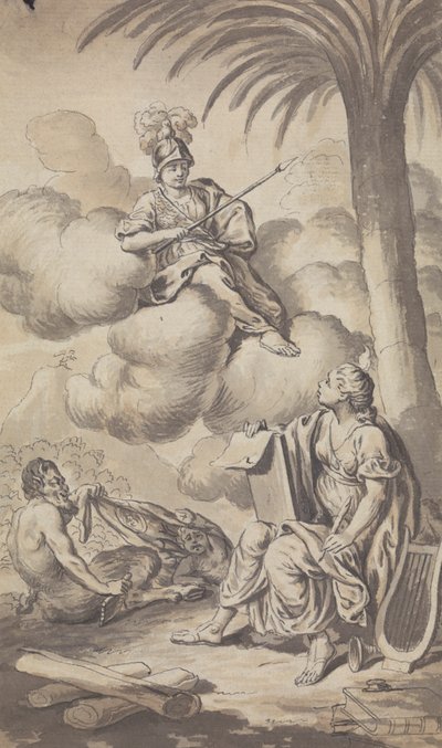 Magazine Town and Country - Frontispice du Vol. IV, 1772 - Isaac Taylor