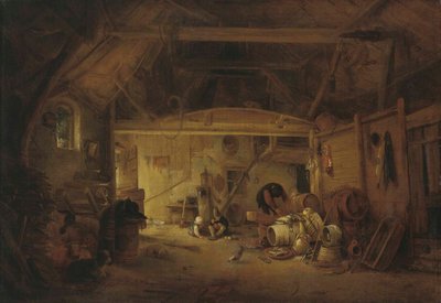 Allemand : Scheuneninterieur Intérieur d
