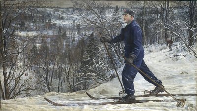 Kliment Voroshilov en excursion de ski - Isaak Israilevich Brodsky