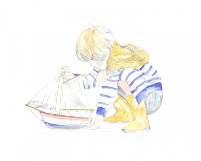Garçon et bateau - Isabelle Brent