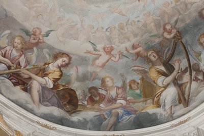 Anges, anges musiciens et putti, (détail) - Isidoro Bianchi