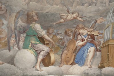 Anges, anges musiciens et putti, (détail) - Isidoro Bianchi