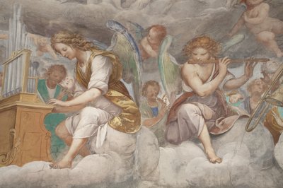 Anges, anges musiciens et putti, (détail) - Isidoro Bianchi