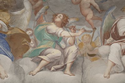 Anges, anges musiciens et putti, (détail) - Isidoro Bianchi