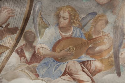 Anges, anges musiciens et putti, (détail) - Isidoro Bianchi