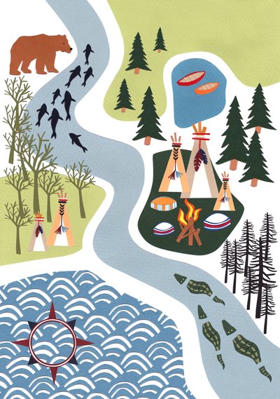 Les grands espaces, 2016 papier - Isobel Barber