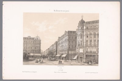 Vue sur la Place et Rue de l