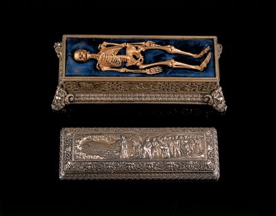 Squelette humain miniature et sarcophage - Israel Rouchomovsky