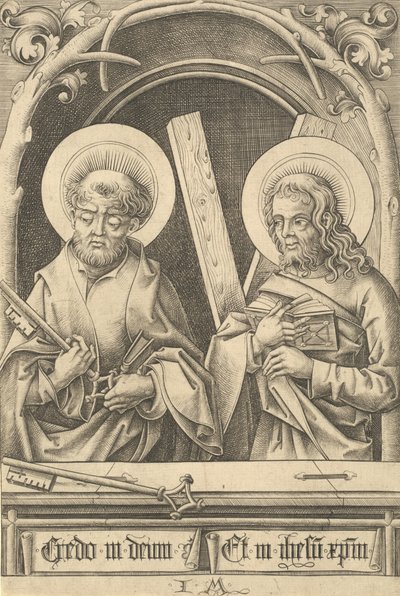 Saints Pierre et André, vers 1480-1485 - Israhel van Meckenem