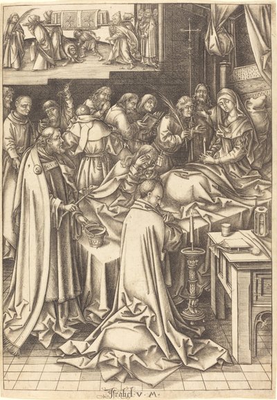 La mort de la Vierge - Israhel van Meckenem