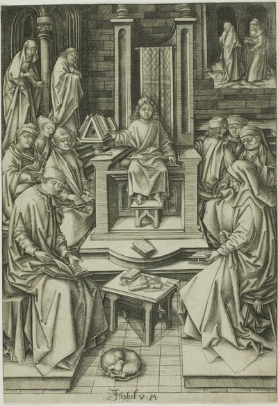 Le Christ parmi les médecins - Israhel van Meckenem the younger