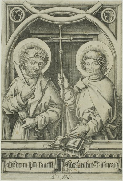 Saint Barthélemy et Saint Philippe des Douze Apôtres - Israhel van Meckenem the younger