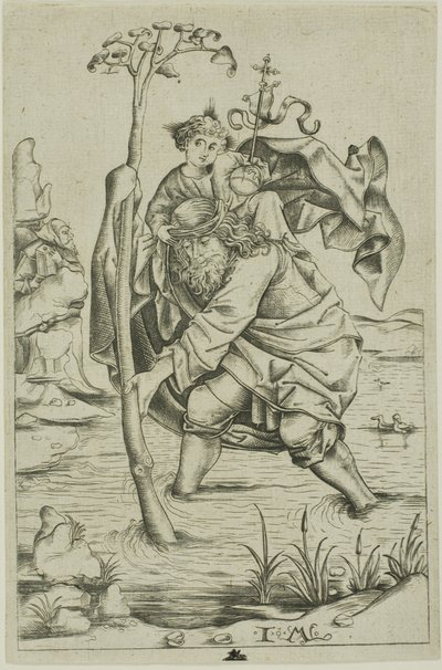 Saint-Christophe - Israhel van Meckenem the younger