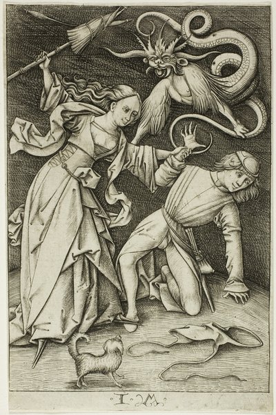 La lutte pour le pantalon - Israhel van Meckenem the younger