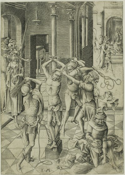 La Flagellation - Israhel van Meckenem the younger