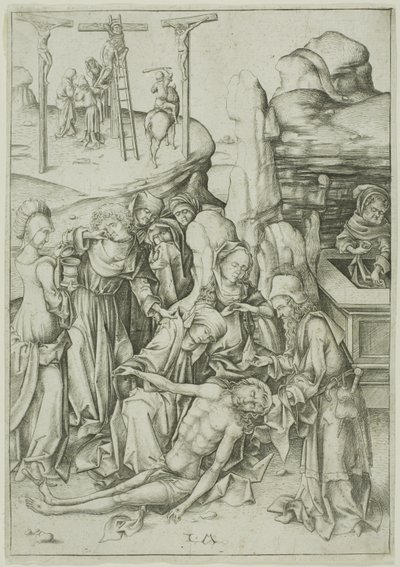 La lamentation - Israhel van Meckenem the younger