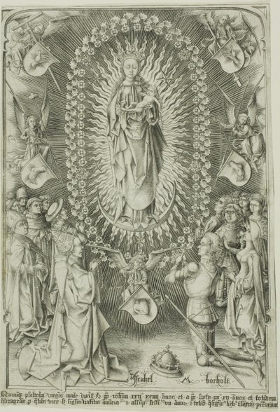 La Madone du Rosaire - Israhel van Meckenem the younger