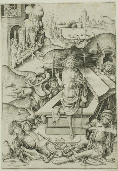 La résurrection - Israhel van Meckenem the younger