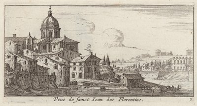 Vue de Saint-Jean des Florentins - Israël Silvestre