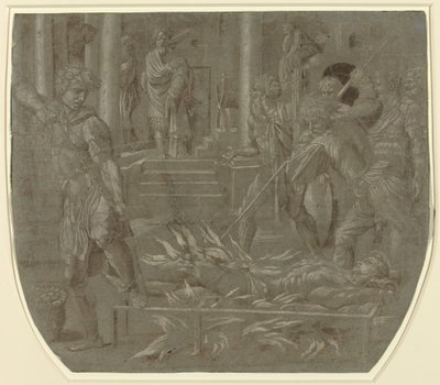 Le martyre de Saint Laurent - Italian 16th Century