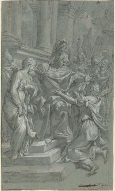 Scipion rendant sa captive à son amant - Italian 17th Century