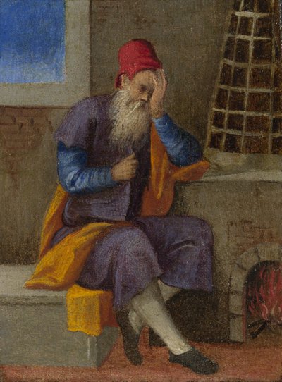 Les Travaux des Mois : Janvier, vers 1580 - Italian Master