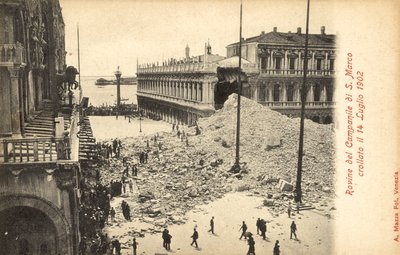 Effondrement du Campanile de San Marco, Venise, 14 juillet 1902 - Italian Photographer