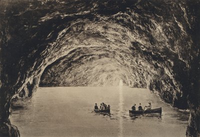 Naples : Capri, Grotte Bleue (photo n/b) - Italian Photographer