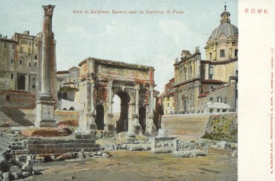 Rome, Italie, Arc de Septime Sévère, Colonne de Phocas - Italian Photographer