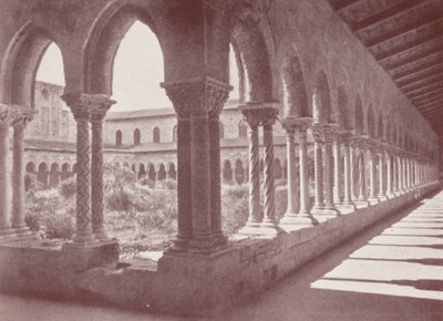 Sicile : Les cloîtres, Monreale (photo n/b) - Italian Photographer