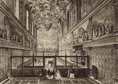 Chapelle Sixtine construite au XVe siècle, par J de Dolci - Italian Photographer