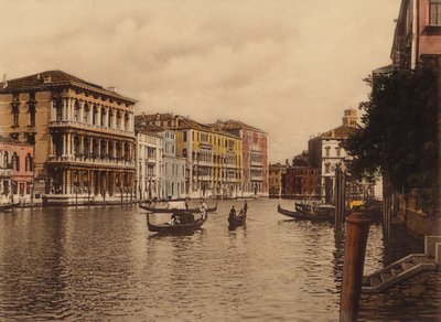Venezia / Venise : Canal Grande et Palazzo Browning (photo couleur) - Italian Photographer