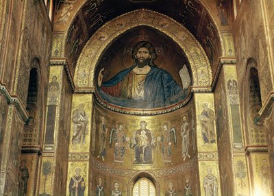 (Haut en bas) Christ Pantocrator; Vierge à l
