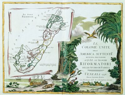 Carte des Bermudes, 1775-85 - Italian School