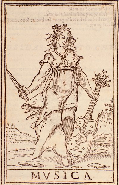 "Allégorie de la musique" Page de l