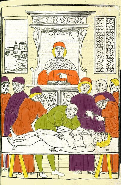 Dissection anatomique. Gravure d