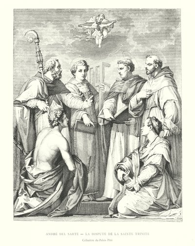 Andre del Sarte, La Dispute de la Sainte Trinité, Collection du Palais Pitti - Italian School