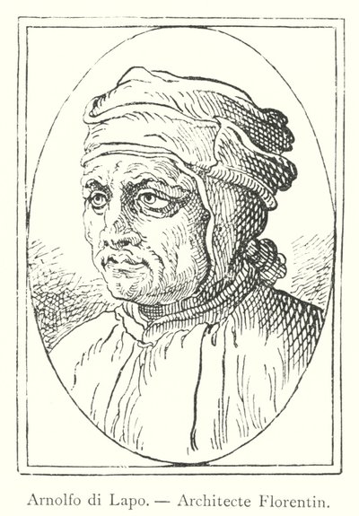 Arnolfo di Lapo, Architecte Florentin (gravure) - Italian School