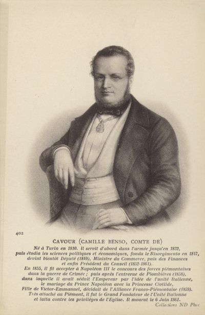 Camillo Benso - Italian School