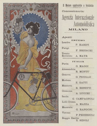 Brevet Carcano (lithographie couleur) - Italian School