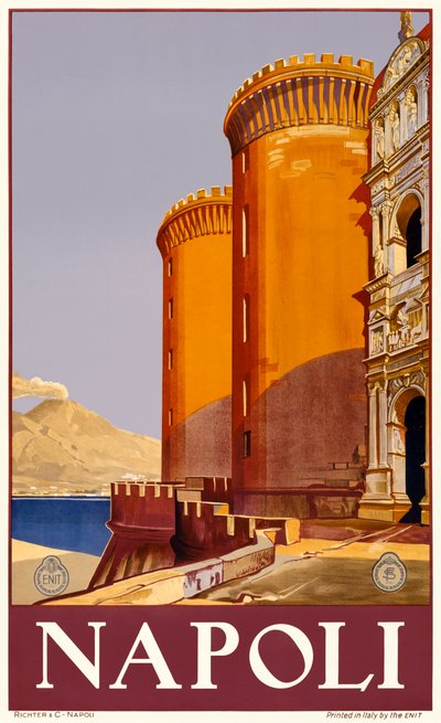 Castel Nuovo à Naples - Italian School