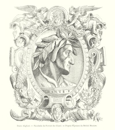 Dante Alighieri, Fac-similé du Portrait des Giunti, D