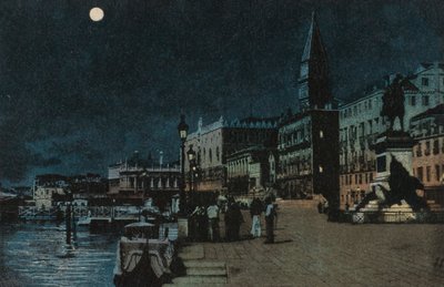 Palais des Doges (lithographie couleur) - Italian School
