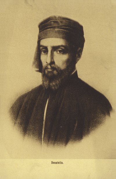 Donatello, peintre et sculpteur italien (lithographie) - Italian School