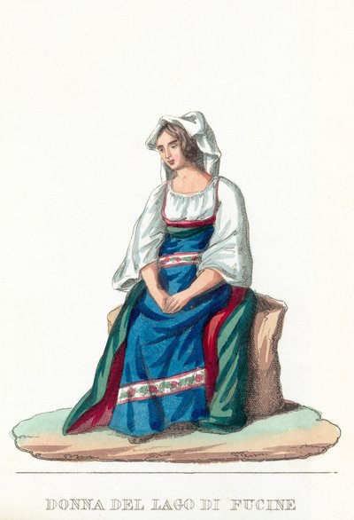 Donna Del Lago Di Fucine - Italian School