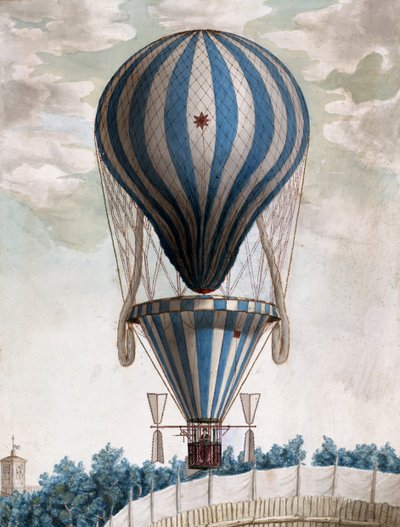 Premier ballon à air chaud en vol - Italian School