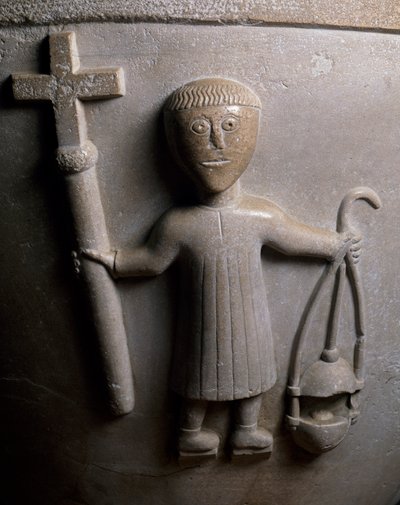 Figure de procession liturgique (détail) - Italian School