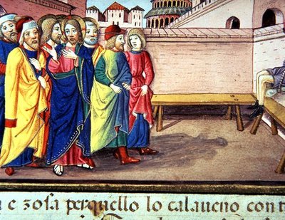 Fol.51v Christ Entre à Cafarnaüm - Italian School