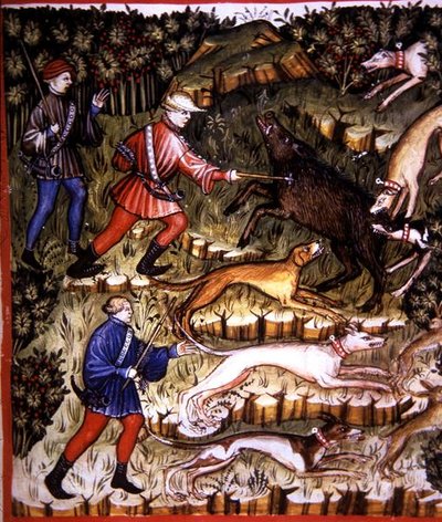 Chasse aux animaux, illustration du 